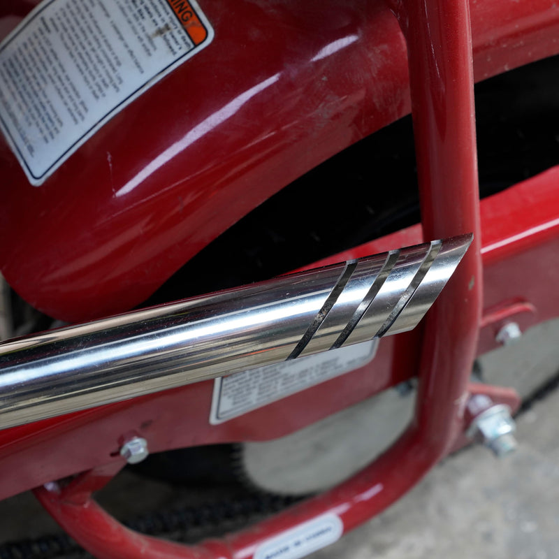JMCHstore Header Exhaust Pipe Kit for Coleman CT100U CC100X 98cc Predator 79cc 3HP Engine, Massimo MB100 79cc Mini Bike, 154F 3.0 hp Engine Parts (Sliver) Sliver
