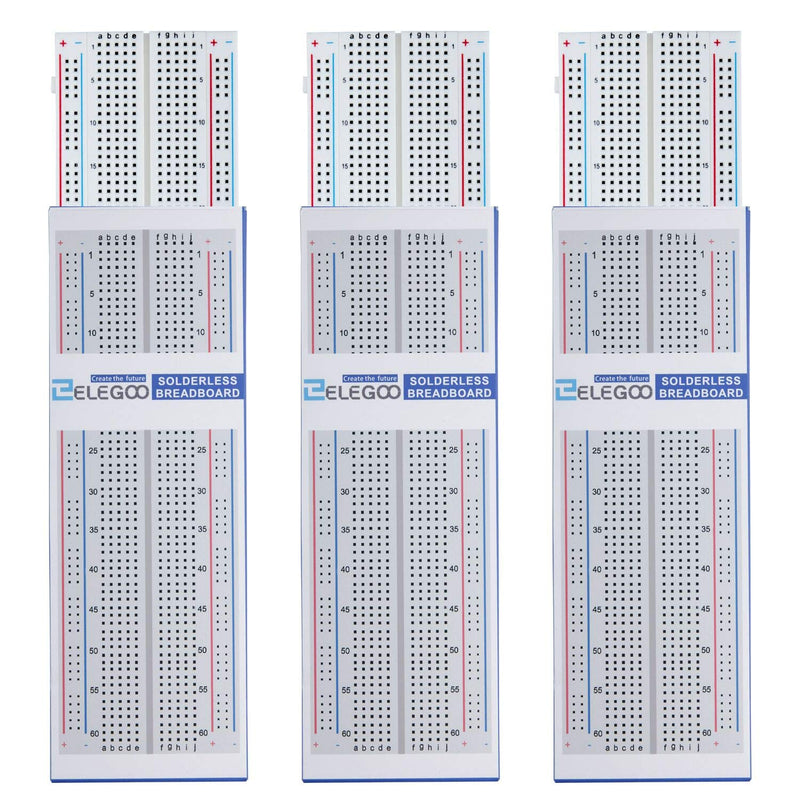 ELEGOO 3pcs Breadboard 830 Point & ELEGOO UNO R3 Board ATmega328P