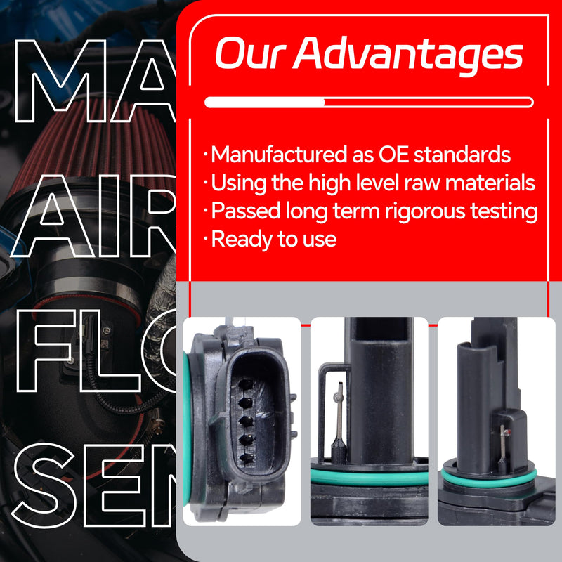 Mass Air Flow Sensor MAF 22204-31020 Compatible with Toyota Camry/Corolla/Highlander/RAV4, Lexus ES350/GS350/IS350/RX350, Scion TC/XB/XD, Replaces 22204-0T010