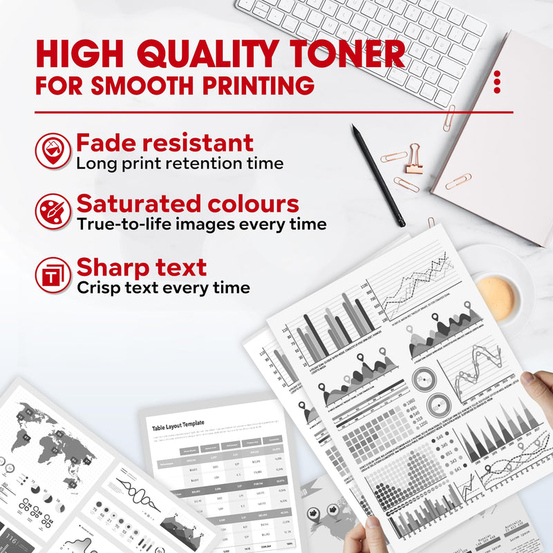 Vihan 054 Black Toner Cartridge Compatible CRG054 Replacement for Canon 054 CRG-054 Color ImageCLASS MF644Cdw MF642Cdw MF641Cdw LBP622Cdw LBP623Cdw MF641Cdw Printer Ink (1 Pack)