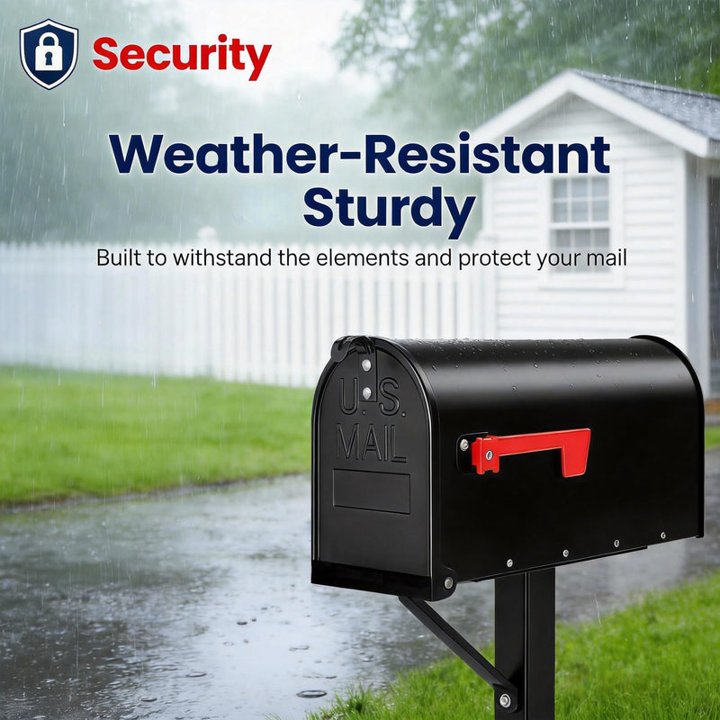 Mailbox Door Replacement 6 1/4 Inch (W) × 8 Inch (H) Brick Embedded Mailboxes – Durable Metal Standard Mail Box Snap-in Insert for Rust-Damaged Mailboxes Postbox Repair and Restoration
