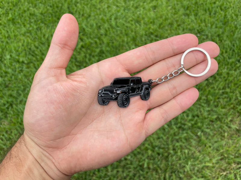 Jeep Gladiator Keychain - Officially Licensed Jeep Accessories Key Chain Fob Cover Mods 2022 2021 2022 Black