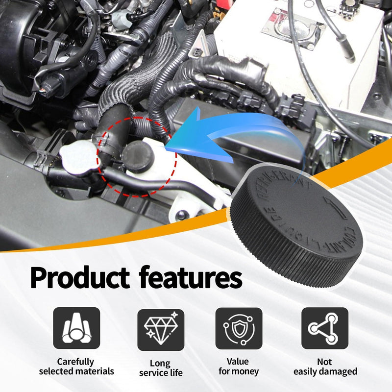 Black Engine Coolant Overflow Reservoir Tank Cap Compatible with Infiniti EX35 FX37 EX37 G35 Q70 QX50 G25 G37 2003-2017 for Nissan Murano Rogue Versa Quest Replace 21712-79900 AM-4118851190 1PCS