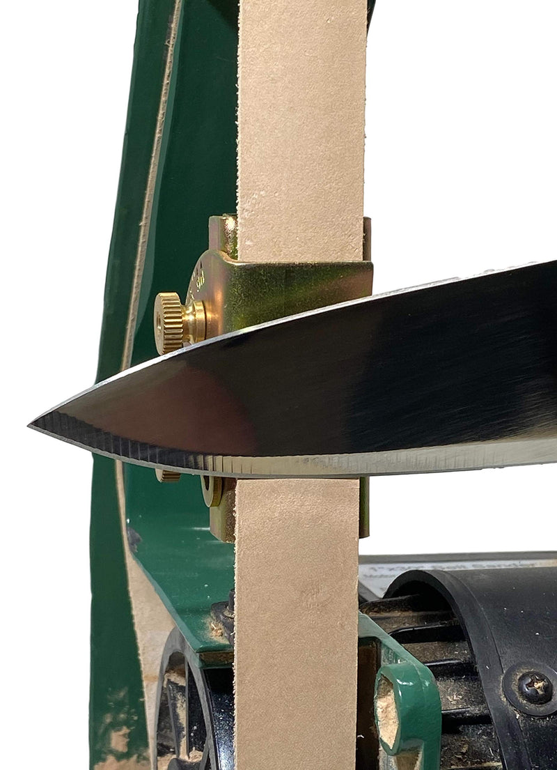 Knife Sharpening Angle Guide for 1 x 30 Belt Sander (Combo Pack - 1 of Each Angle Guide) LBM COMBO - 1 INTO & 1 AWAY