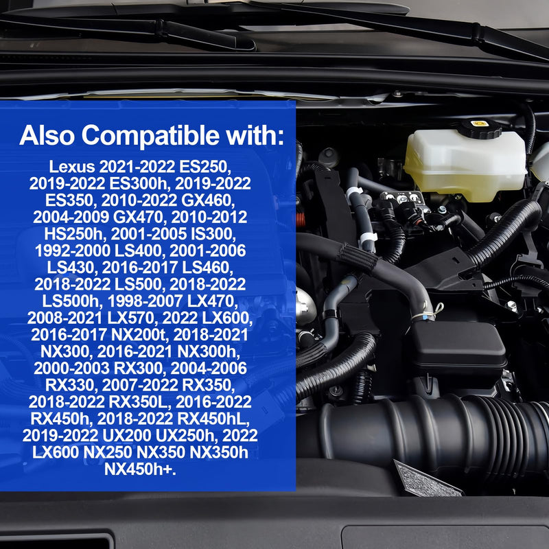 Master Cylinder Cap Brake Fluid Bottle reservoir Cap Compatible with Toyota Tacoma Tundra 4Runne RAV4 Camry Corolla Avalon FJ Cruiser Highlander Land Cruiser Mirai Prius Sienna Venza 47230-47090
