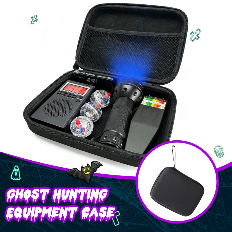 Professional 8 Pcs Ghost Hunting Equipment Kit, All-in-One Ghost Hunting Kit for Paranormal Research, Complete Ghost Investigation Equipment with EMF Meter, Spirit Box & Recorder Foundation