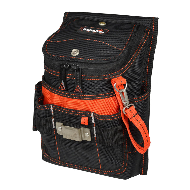Hultafors Work Gear HT5124 Medium Ziptop Utility Pouch, Heavy Duty Ballistic Polyester, Double-Pull Zipper, Large Front Panel Pocket