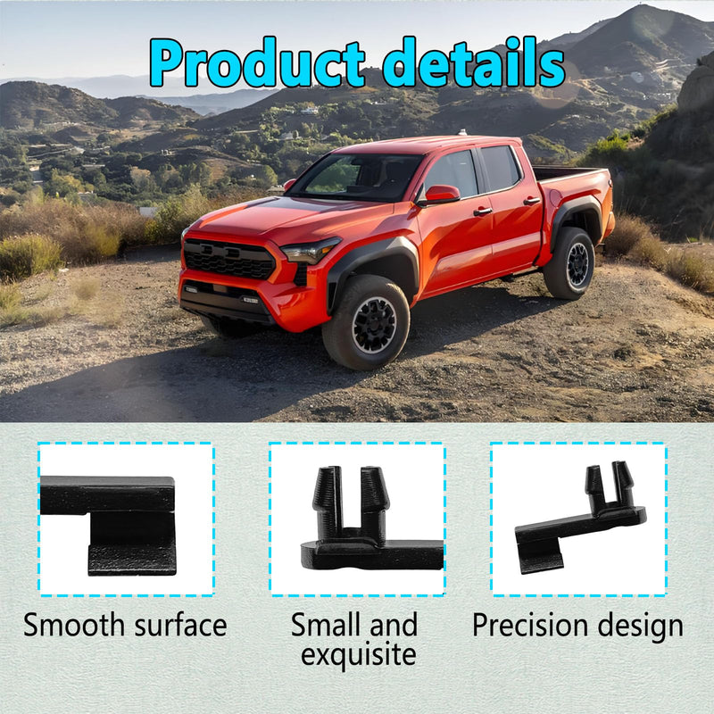 2PCS Hood Safety Catch Snap, Compatible with 2001-2020 Toyota Sequoia 2000-2013 Tundra, Hood Clips Replace 69759-0C010