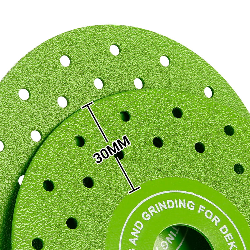 LOZLIN 4.5 Inch Ultra Thin 0.05" Diamond Grinding Disc, Double Sided Low Resistance Saw Blade 115mm 22.23mm for Angle Grinder, Cutting Grinding Porcelain Tile Granite Marble (5) 5