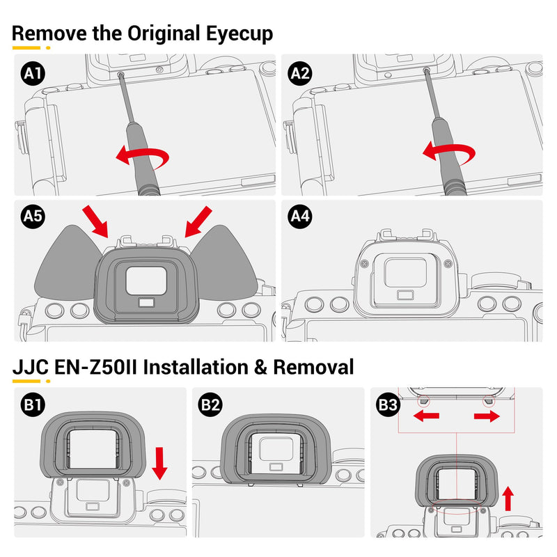 Extended Z50II Z50 II Eyecup Eyepiece Eye Cup Piece Viewfinder (Not Fit Z50 | Soft Silicone, Eyeshade Cover Protector for Nikon Z50 II Eyepiece, with Double-Layer Hollow Cushion Design