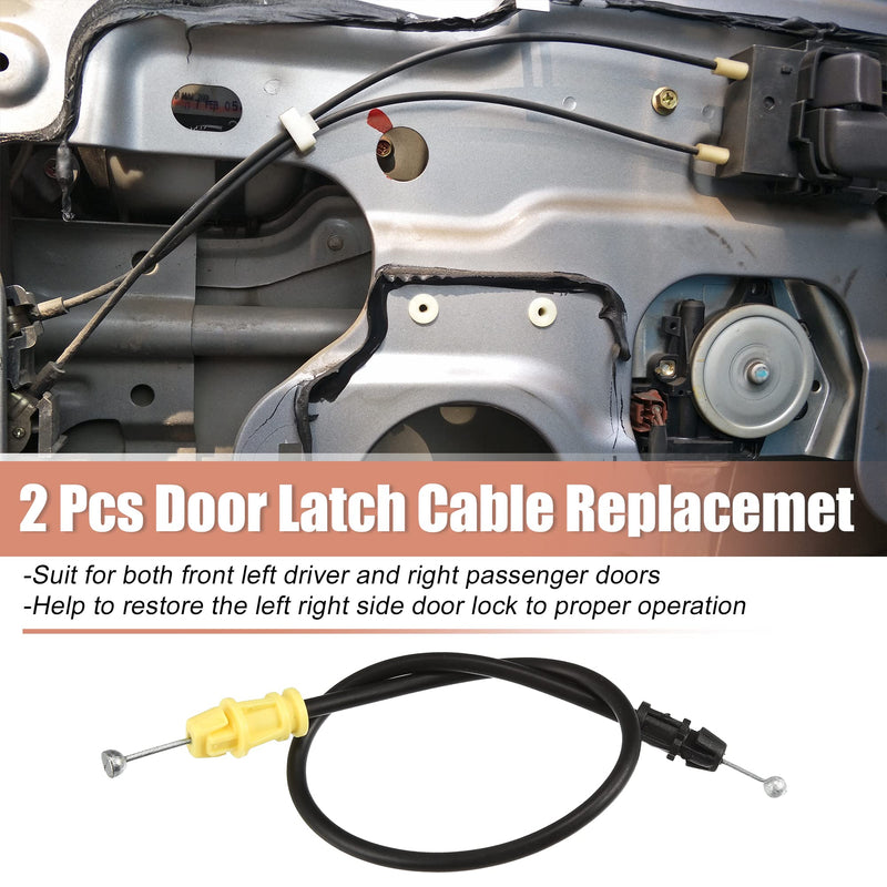 X AUTOHAUX 2pcs Car Door Latch Release Cable for Chevrolet Silverado 1500 2500 3500 HD for GMC Sierra 1500 2500 3500HD for Chevrolet Cheyenne Inside Door Handle Latch Cable 20783848 25880301