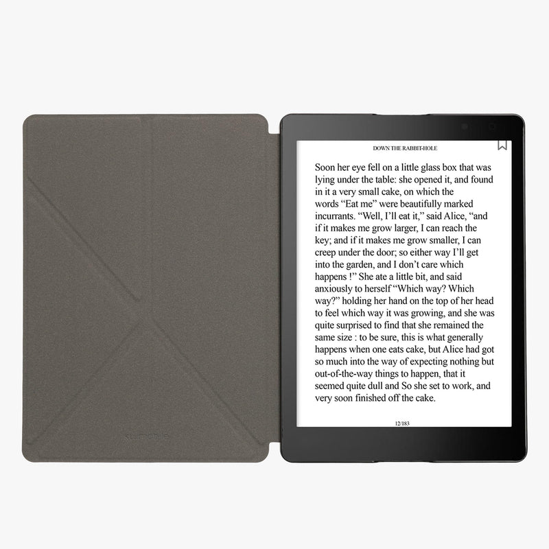 kwmobile Case for Kobo Aura ONE - Ultra Slim Fit Premium PU Leather Cover with Stand - Dark Pink/Blue/Green Multicolor 08-04-07