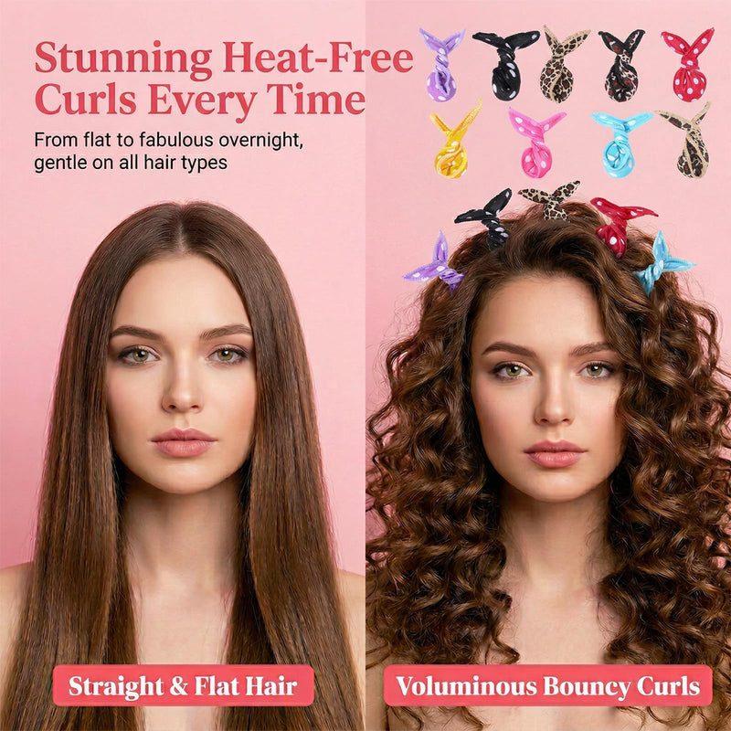  [AUSTRALIA] - 24 Pcs Hair Curler Rollers DIY Night Sleep Foam Hair Styling Tools Flexible Soft Satin Sponge Rollers Overnight Pillow Sponge Curler for Heatless Women Tousle Curly Hairstyle No Heat