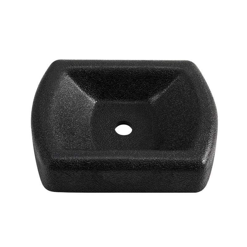 LEORAY Jack Wheel Chock, Reinforced Rubber Jack Caster Wheel Dock for Caravans and Trailers Single Wheel