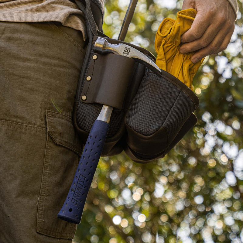 ESTWING Hammer - 20 oz USA Made Straight Rip Claw Hammer with Smooth Face & Shock Reduction Grip - E3-20S 20 oz (Ounces)