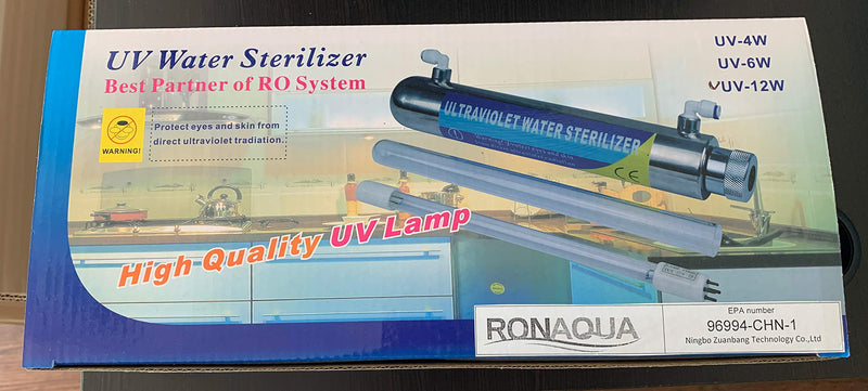 Ultraviolet Light Water Purifier Reverse Osmosis UV 12W, 1GPM