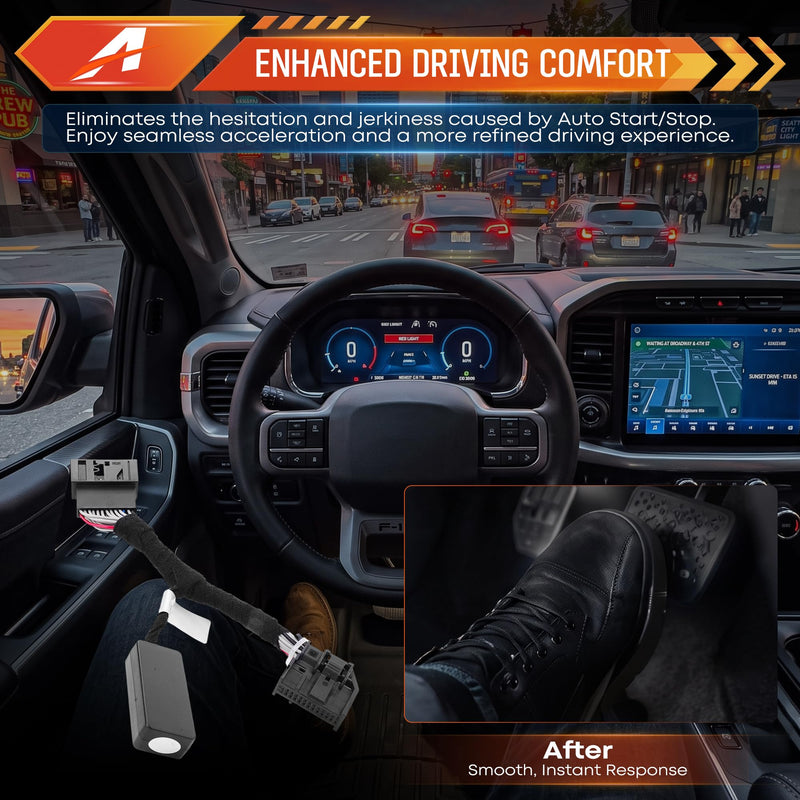 Auto Start Stop Eliminator Compatible with Ford Ranger 2024-2026 & Ranger Raptor, Plug and Play