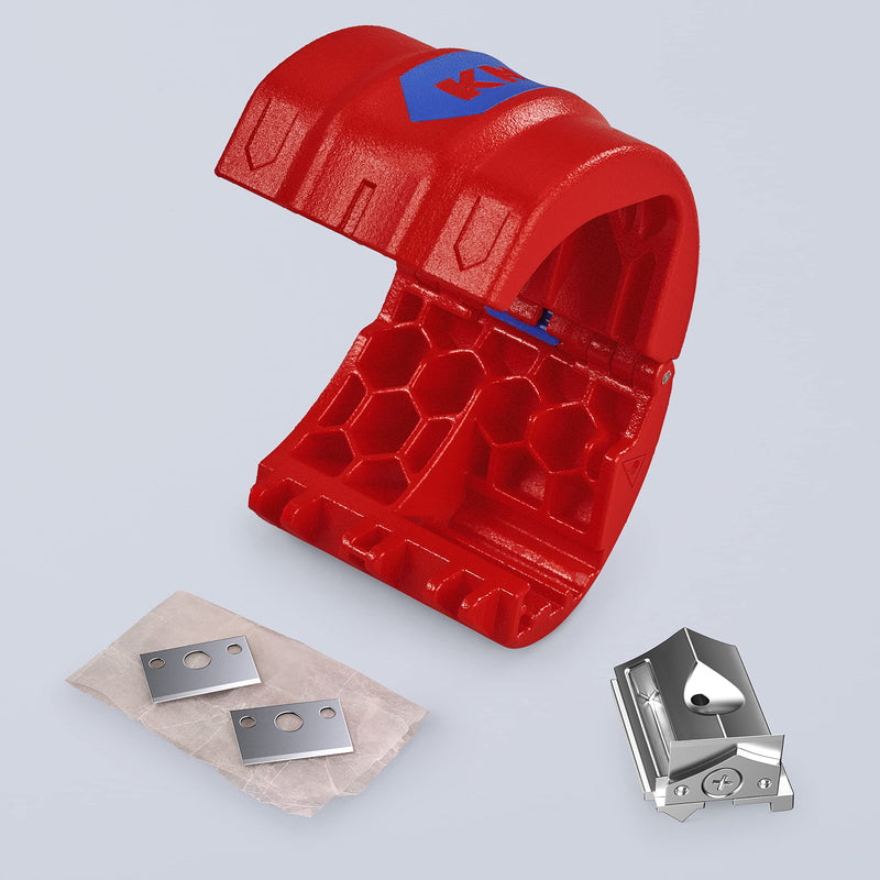 KNIPEX Tools BiX Pipe Cutter, 2-3/4", Red/Blue Pliers