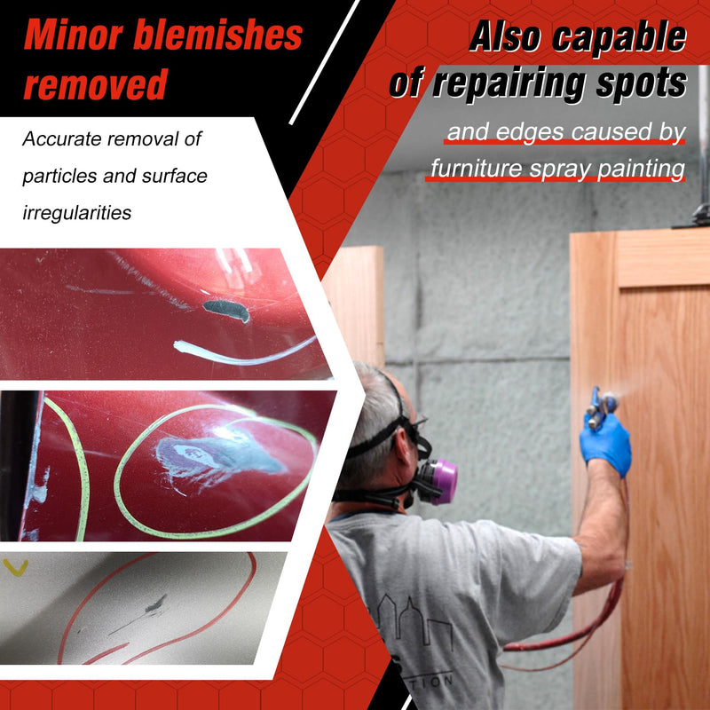  [AUSTRALIA] - Carbide Scrapper Denibbing Blade &Shark Blade Denibbing Tool &Paint Run Removal Tool, File for Car Paint Repai Without Respraying, Avoid Having to Rework Indefinitely Replacement for mirka Shark Blade