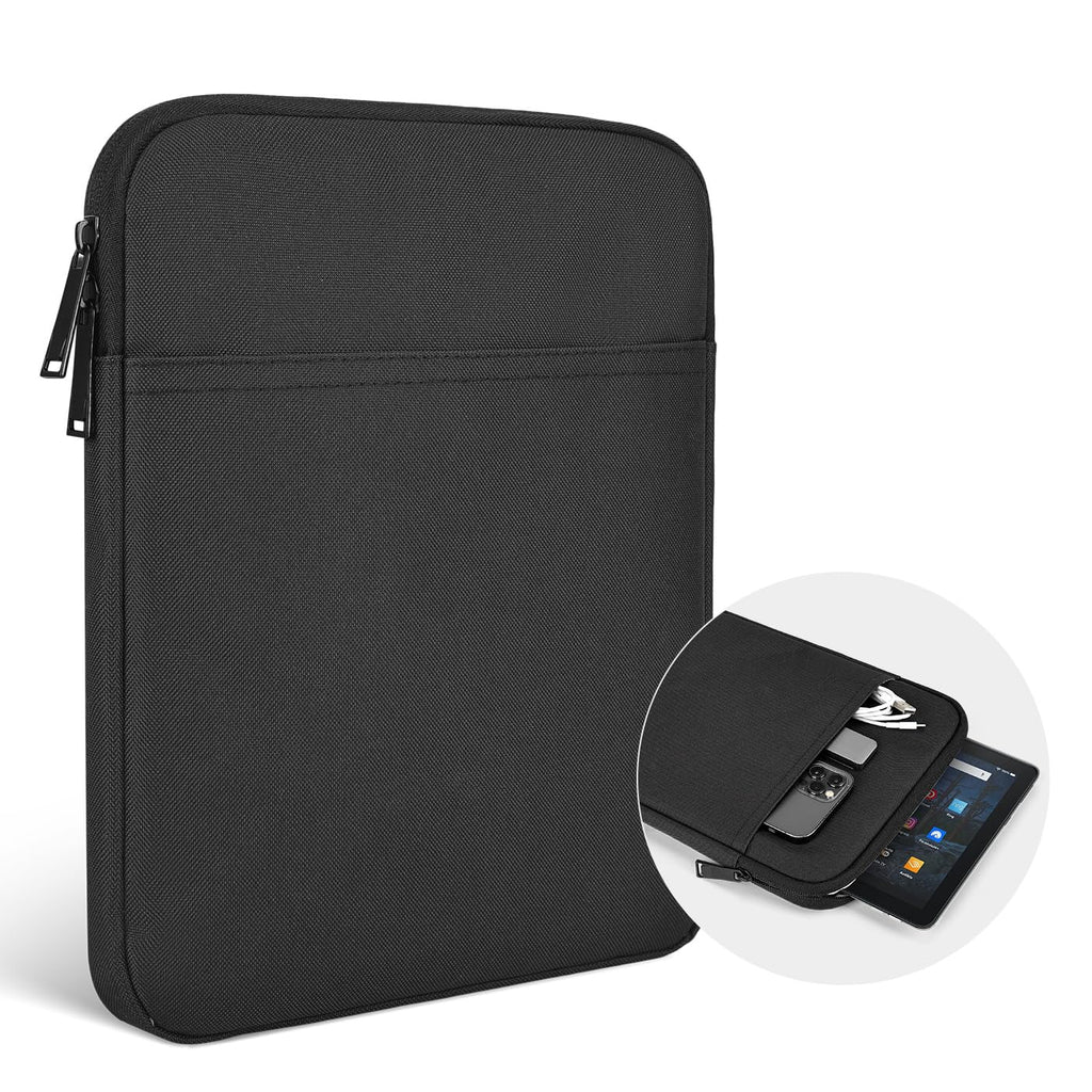 8 Inch Tablet Carrying Sleeve Bag Compatible with 8" Amazon Kindle Fire 8/Fire 8 Plus, 8.3" iPad Mini 6/7.9" iPad Mini 5 4 3 2 1, Samsung Galaxy Tab A7 Lite/Tab A Protective Tablet Case(Black) 8 Inch Black