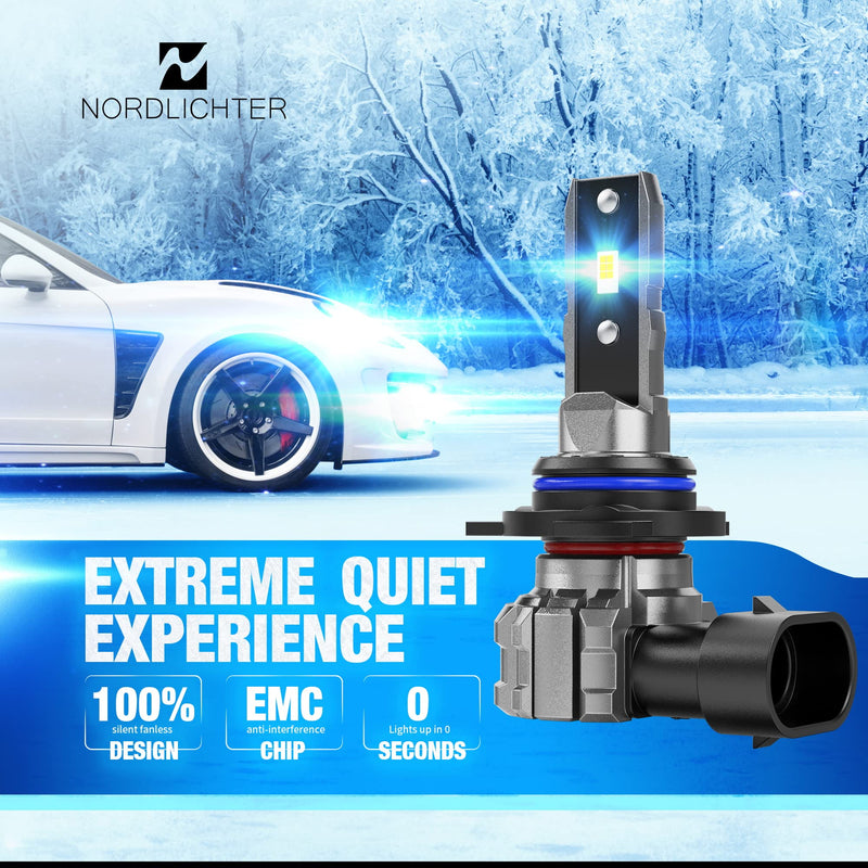 9012 Bulbs, 9012 Fog Light Bulbs 300% Brighter 6500K Xenon White Fanless Wireless Light for Car (Pack of 2)
