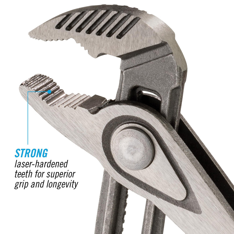 Channellock Tongue & Groove Pliers 432X - SpeedGrip V-Jaw, Push Button, Made in USA - 10 in. 432X 10" V-JAW