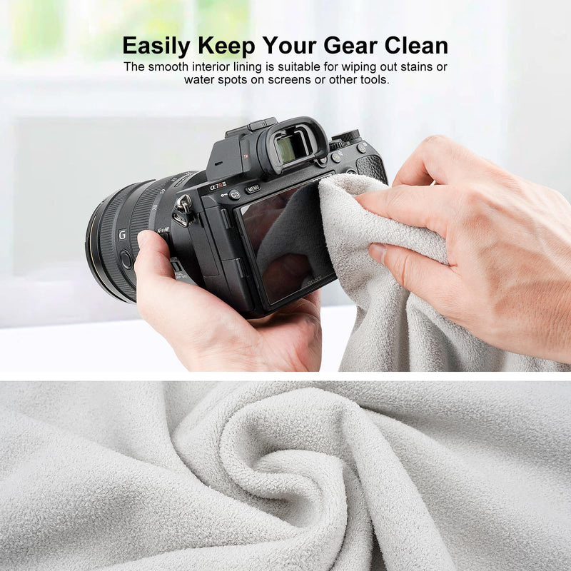 Besnfoto Magic Cloth Wrap Protective Camera Lens Wrap Anti-scratch Dust Proof Self-Adhesive Cloth Wrapper for DSLR/Phone/Laptop/Camera Accessories Flexible Protective Pouch Case Mountain 14.2'' x 14.2''