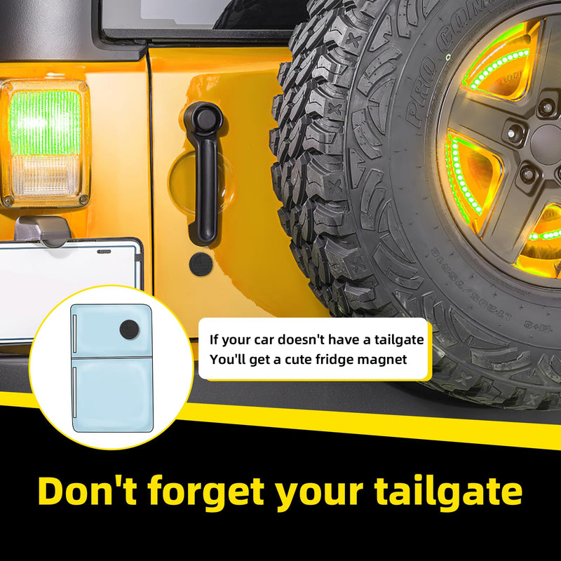 Strong Magnetic(Upgrade N52) Keyhole Covers Compatible with 2018-2025 Jeep Wrangler JL and Gladiator JT, Keyhole Protection Keyhole Cover Door Lock Cover for Jeep 3 Year Warranty (Classic) classic