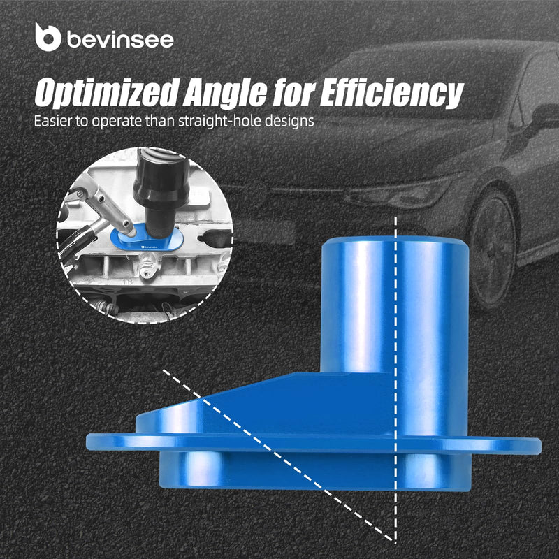 Bevinsee Carbon Cleaning Walnut Blaster Adapter Compatible with Audi S4 S5 A6 Q7 SQ5 3.0TFSI Engine Compatible with VW Vehicles with Engine Code BYD Aluminum Blue