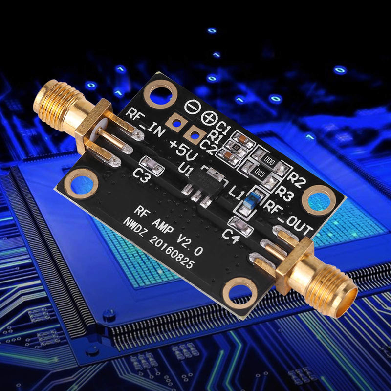 RF Low Noise Amplifier, Immersion Gold Process, 21dB Gain, Ultra Bandwidth, for SDR HAM Radio Users