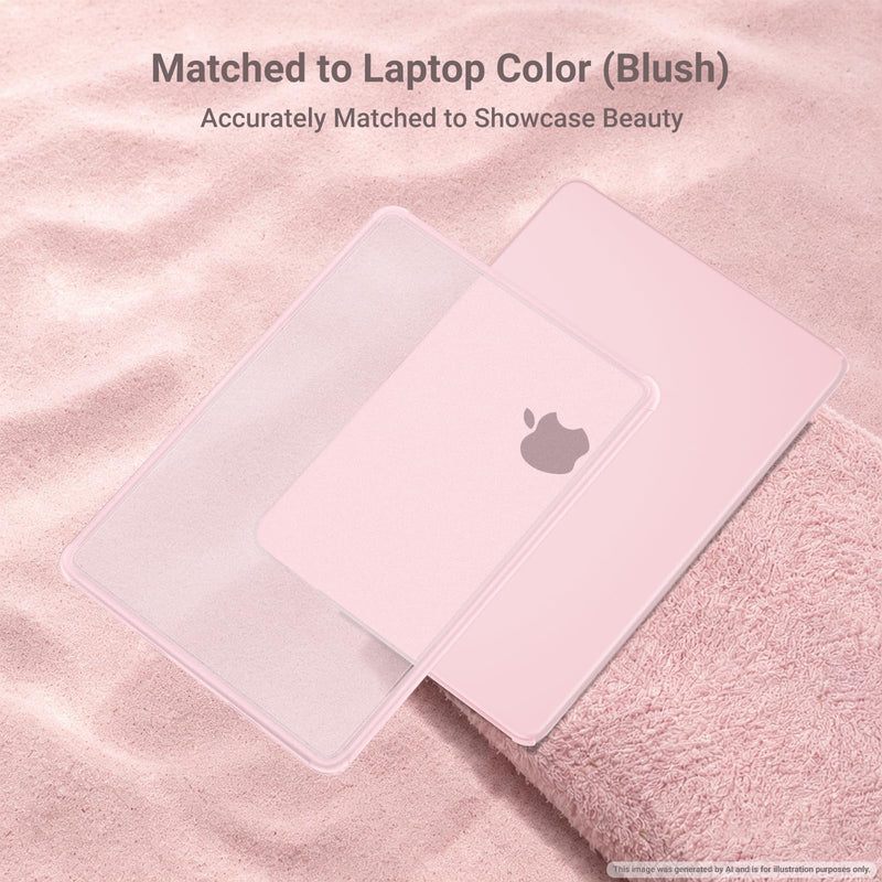 MOSISO Compatible with MacBook Neo Case 13 inch 2026 A3404 A18 Pro Chip | Protective Hard Shell Case with Reinforced Shock-Absorbing TPU Bumper&Keyboard Cover&Screen Film&Type C, Blush