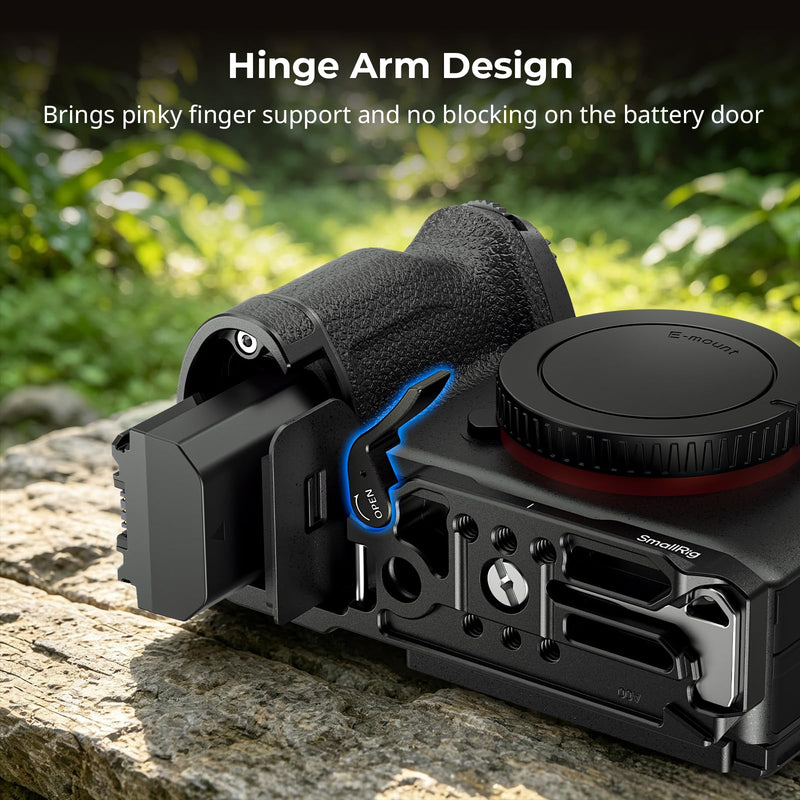 SmallRig A7R VI Baseplate, Mount Plate for Sony Alpha 7R VI, 98g Lightweight, Plate for Arca-Swiss, 1/4"-20 Threaded Holes, Ergonomics Design