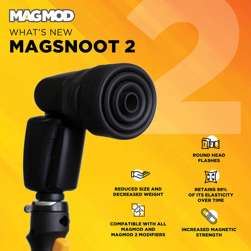MagSnoot 2 Light Modifier by MagMod | Photography Lighting Flash Modifier | Magnetic Snoot Light Diffuser Attachment | New and Improved Features | Lightweight Light Control