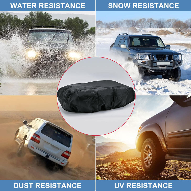 Winch Cover, New Upgrade Heavy Duty 600D Oxford Fabric Winch Covers for 8500-17500 lbs Electric Winch, Waterproof Dustproof Sunproof UV Resistant Tear Resistant Durable, 22″ x 9.8″ x 7.5″