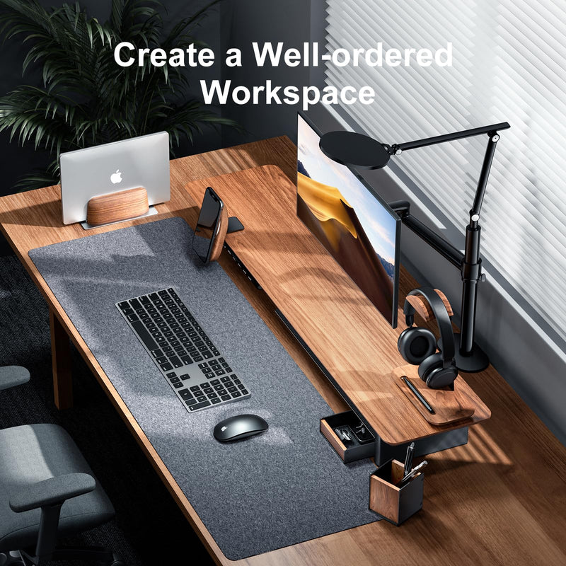 UPERGO Desktop Vertical Laptop Stand and Headphone Stand