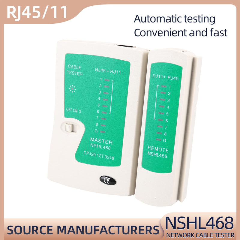 Network Tester RJ45 RJ11 RJ12 CAT5 CAT 6 UTP Network LAN Cable Tester Test Tool NSHL-468 NHSL-468