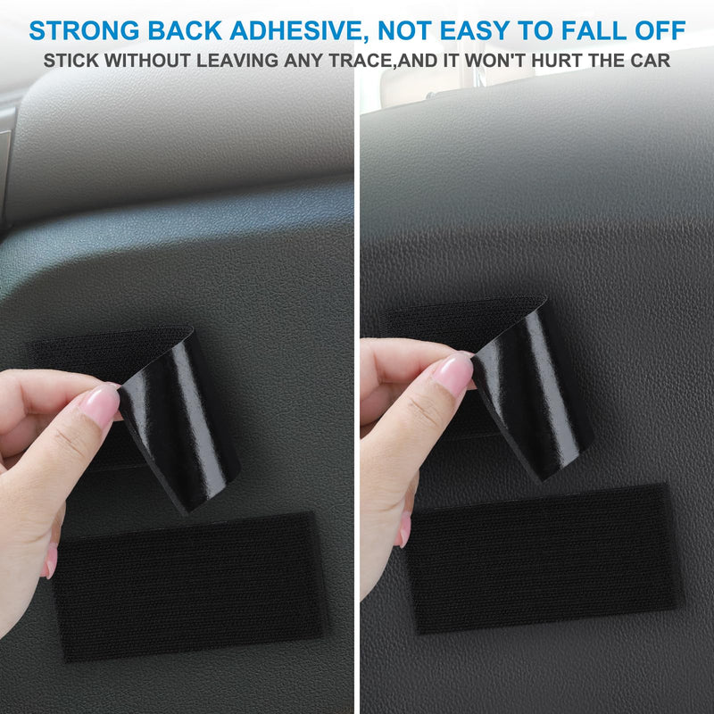 Accmor Universal Car Side Pocket Organizer, PU Leather Car Pocket Pouch for Car Seat, Door, Window, Console, Multifunctional Car Organizer Accessories for Phone Sunglasses Keys Cards, black 1
