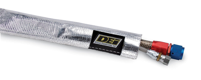 Design Engineering Heat Sheath 1-1/2" I.D. x 3ft Aluminized Sleeving for Ultimate Hi-Temp Protection