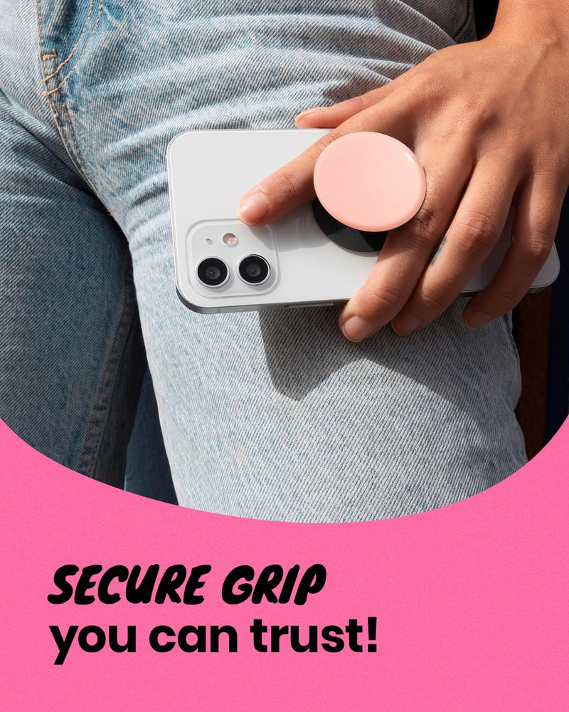 On The Grip Floral Acrylic Phone Grip - Collapsible Smartphone Stand Hibiscus & Moth Orchid Aesthetic Holder (Hibiscus Yellow) Hibiscus Yellow