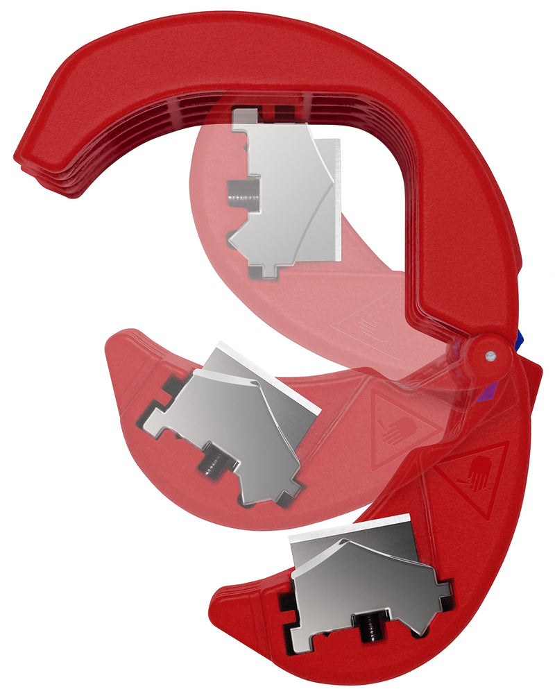 KNIPEX Tools BiX Pipe Cutter, 2-3/4", Red/Blue Pliers