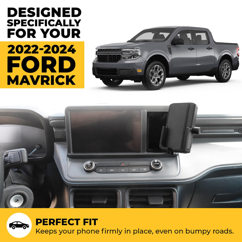 Phone Holder for Ford Maverick 2022-2024 / Custom Fit/Screen Pocket