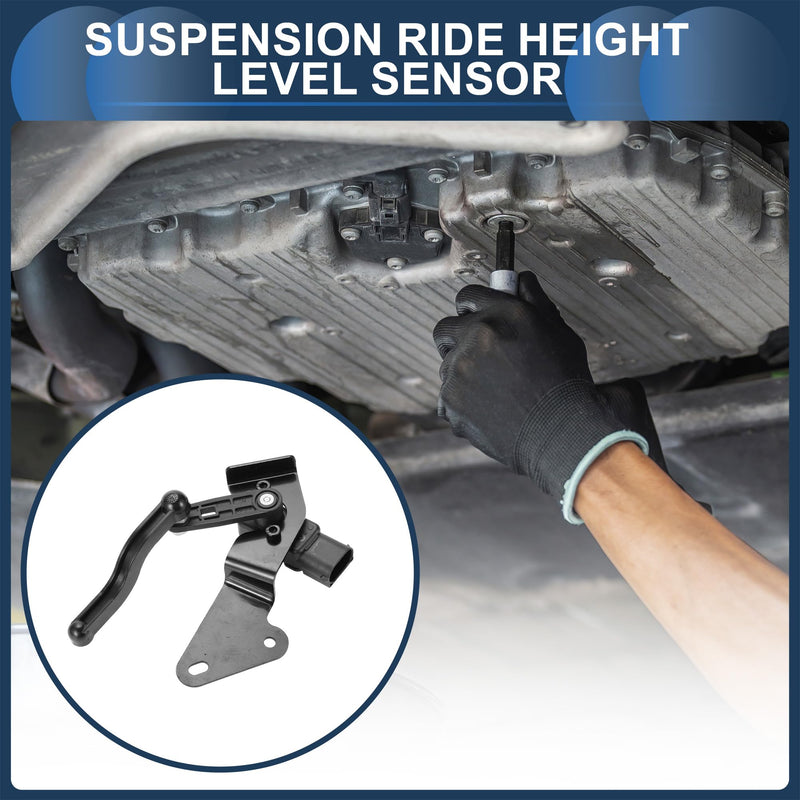 Air Suspension Ride Height Level Sensor, Rear Left Height Level Sensor No.68235505AA/68270711AA for Ram 1500 2015-2018 Black, 1 Pc