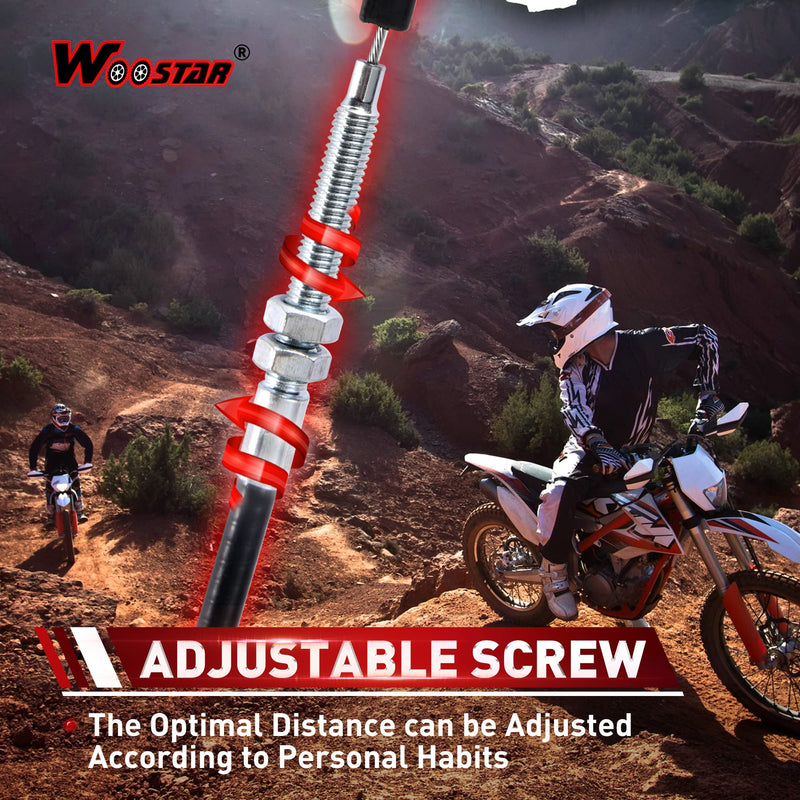 WOOSTAR 50.59" Clutch Cable with Adjuster Replacement for 200cc 250cc Dirt Pit Bike ATV 4 Wheeler Quad Dune Buggy Go Kart 1285mm/50.59"