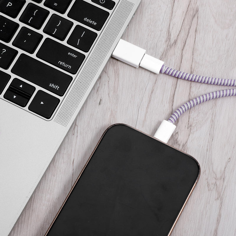 Xthrotsenk 6 PCS USB B to C Adapter USB C to B Adapter White | Female To Male Converter for Most Phone Types Car Charger Connections Wall Plugs