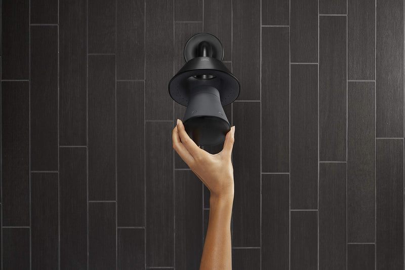 Kohler Moxie Shower head and Waterproof Bluetooth Wireless Speaker, 1.75 GPM - Matte Black