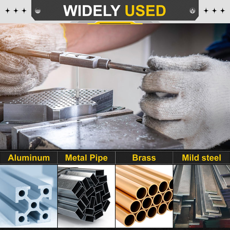 uxcell Hand Plug Tap M25 x 1.5 H2 Metric Thread Plug Style Taps Straight Flute Screw Tapping Threading Tool High Speed Steel HSS6542