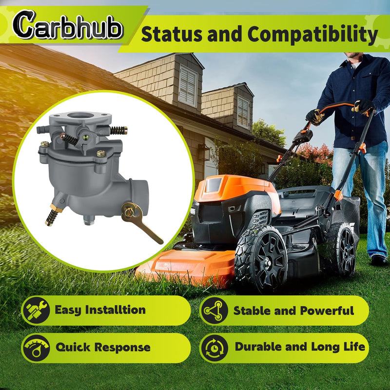Carbhub Carburetor Replacement for 390323 394228 398170 7HP 8HP 9HP Horizontal Engines Troybilt Carb