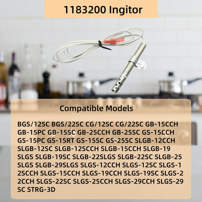1183200 Ignitor Hot Surface Compatible with Southbend range BGS CG GB GS SLGB STRG Replacement For 1177545 41-224 (24 Volt)