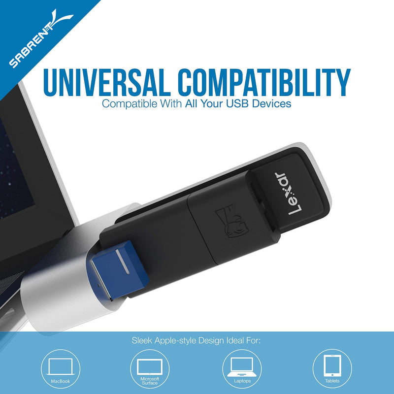 Sabrent Premium 3-Port Aluminum Mini USB 3.0 Hub + 22AWG 6 Feet USB 3.0 Extension Cable