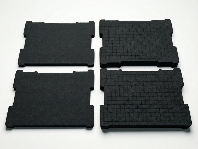 (2 Pack) Foam Insert Compatible with DeWalt TSTAK Tool Boxes - Fits DWST17808, DWST17807, DWST17805 - Replacement for DWST88801 - Customizable Tool Organizer Block + Bottom Base Pads (4 Pieces Total)